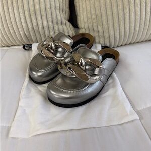 NEW | JW ANDERSON CHAIN LOAFER LEATHER MULES - New w/o box | Sold-out color